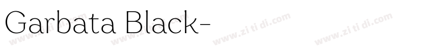 Garbata Black字体转换
